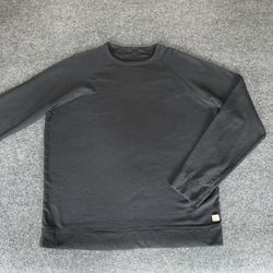 Vuori Vital Crew Sweatshirt Mens Large Gray Pullover Athleisure Casual Top V245
