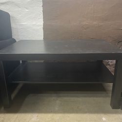 Small Black Multi Level Coffee Table 