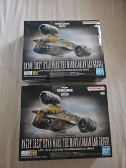 Bandai Razor Crest Star Wars Mandalorian Model Kit x2