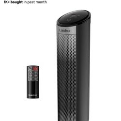 Lasko Elite Collection Revolution Full-Room Ceramic Heater with Remote, CC23645, Black