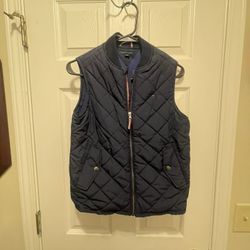 Tommy Hilfiger Women’s Navy Quilted Vest Size Large