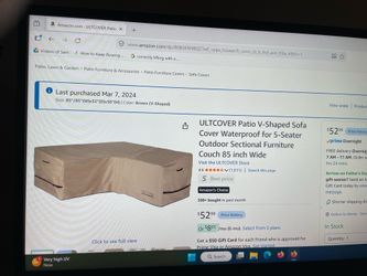 Outdoor couch cover waterproof