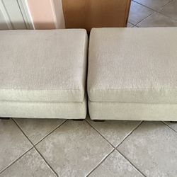 Beige Ottomans