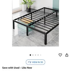 Queen Bed Frame - No Box Spring Needed 