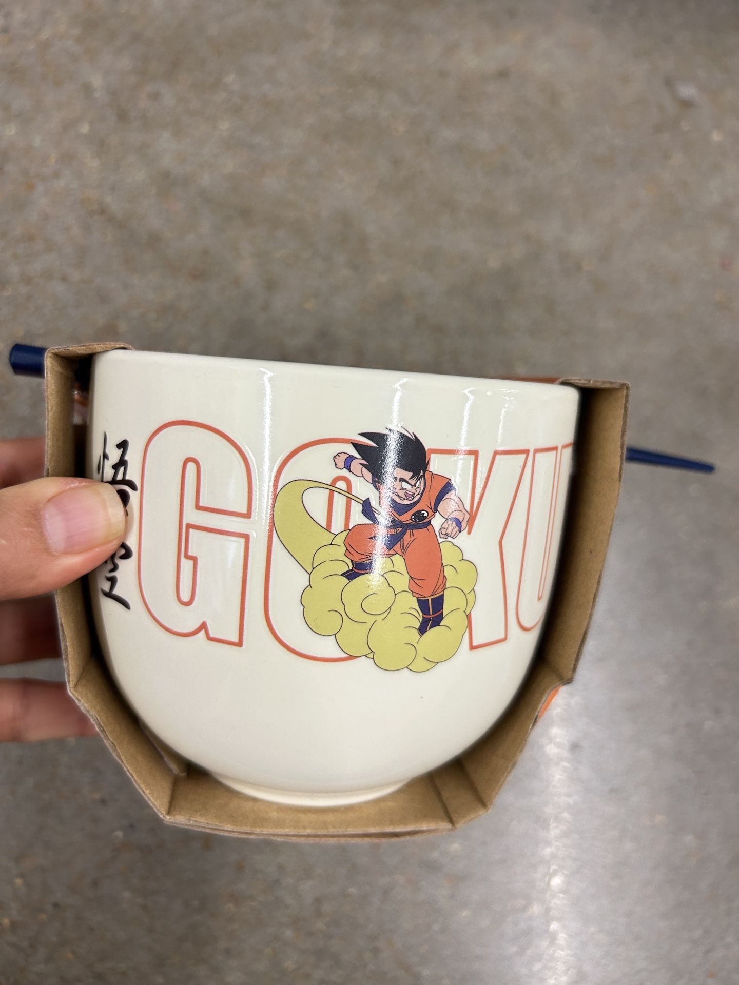 NWT DragonBallZ Ramen Bowl with Chopsticks