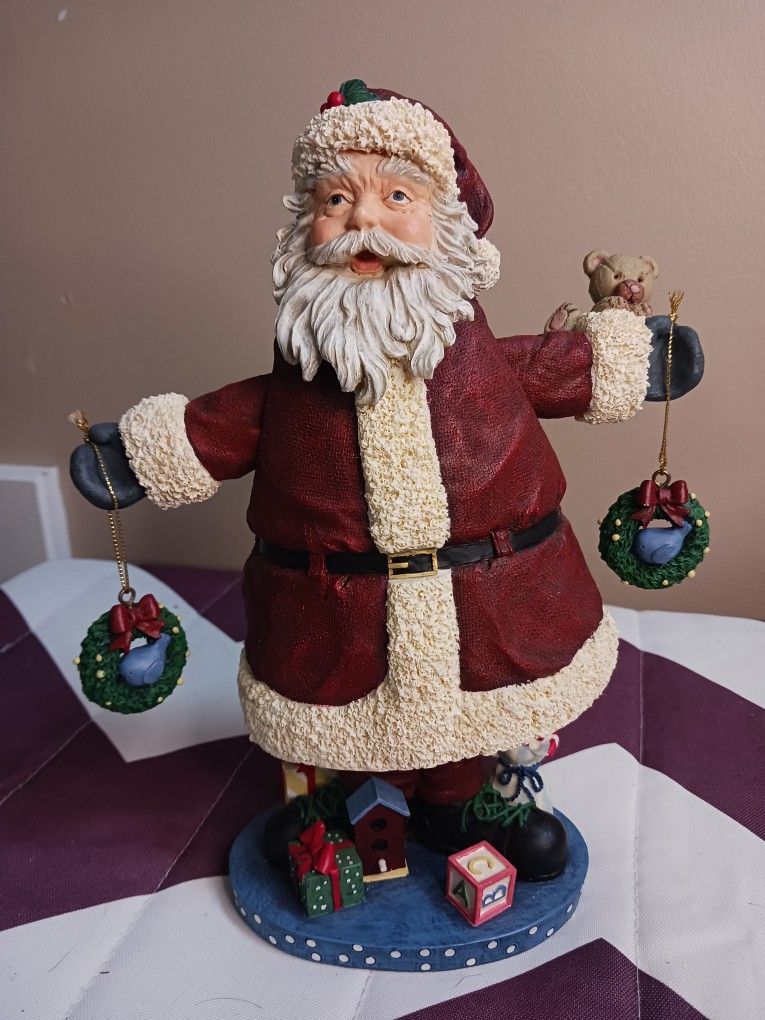 Vintage Musical/Moving Santa Christmas Decoration