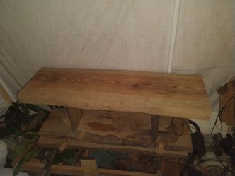 Live edge coffee table pine