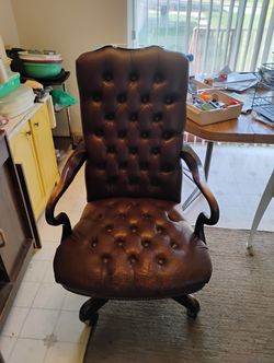 Leather Vintage Desk Chair