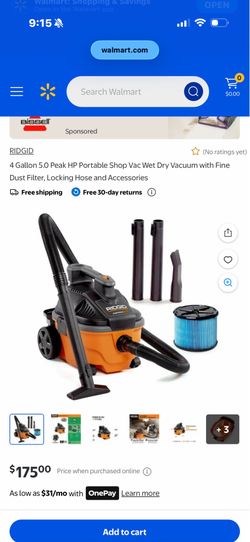 Rigid shop vac