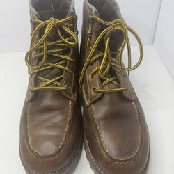 Herman Survivors 'Ardel'Brown Leather Boots Size 9.5