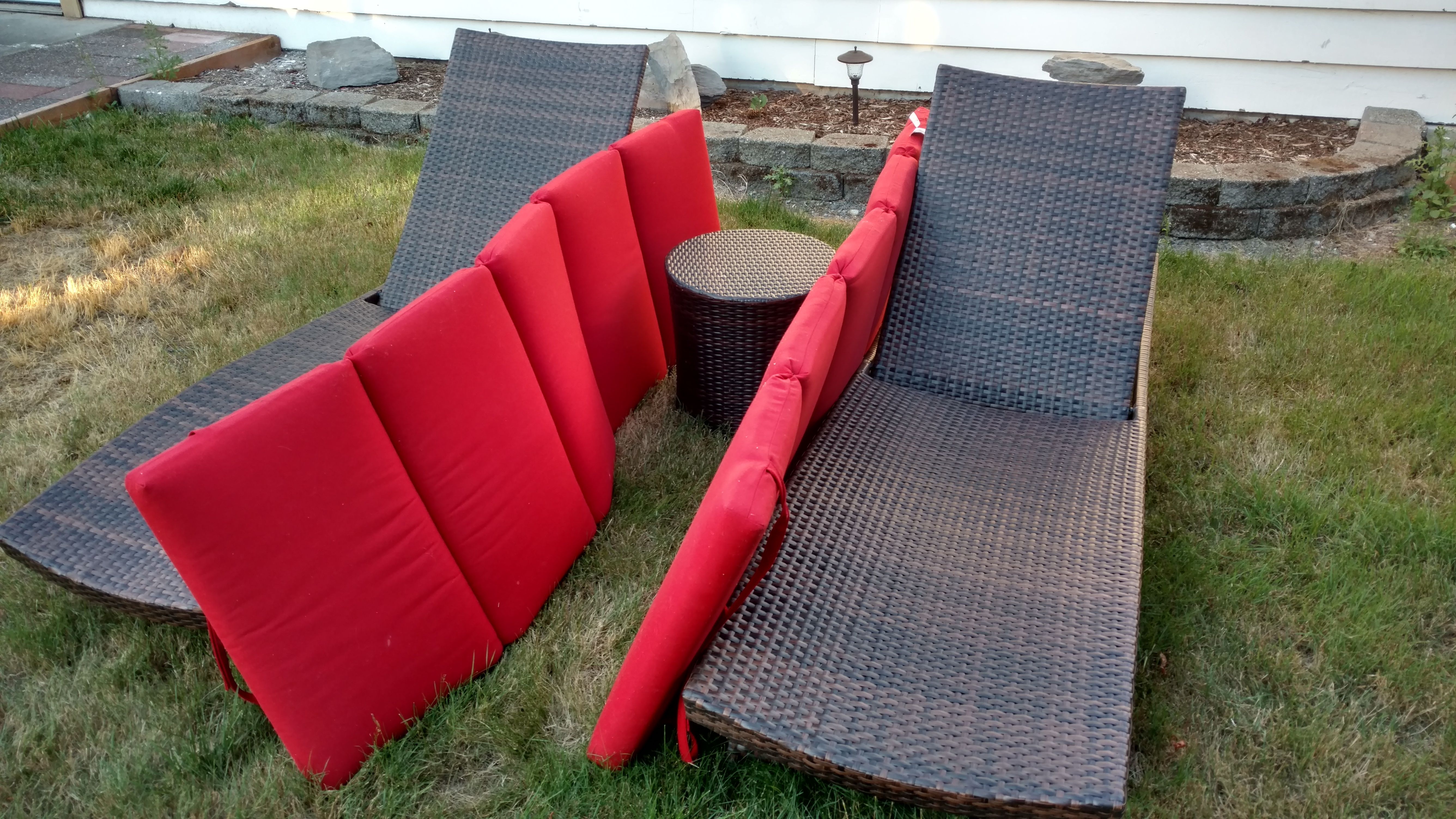 ANDERSEN & STOKKE Resin all weather wicker 3 piece chaise lounge set for Sale in Seattle, WA