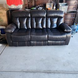 Brown Leather Couch