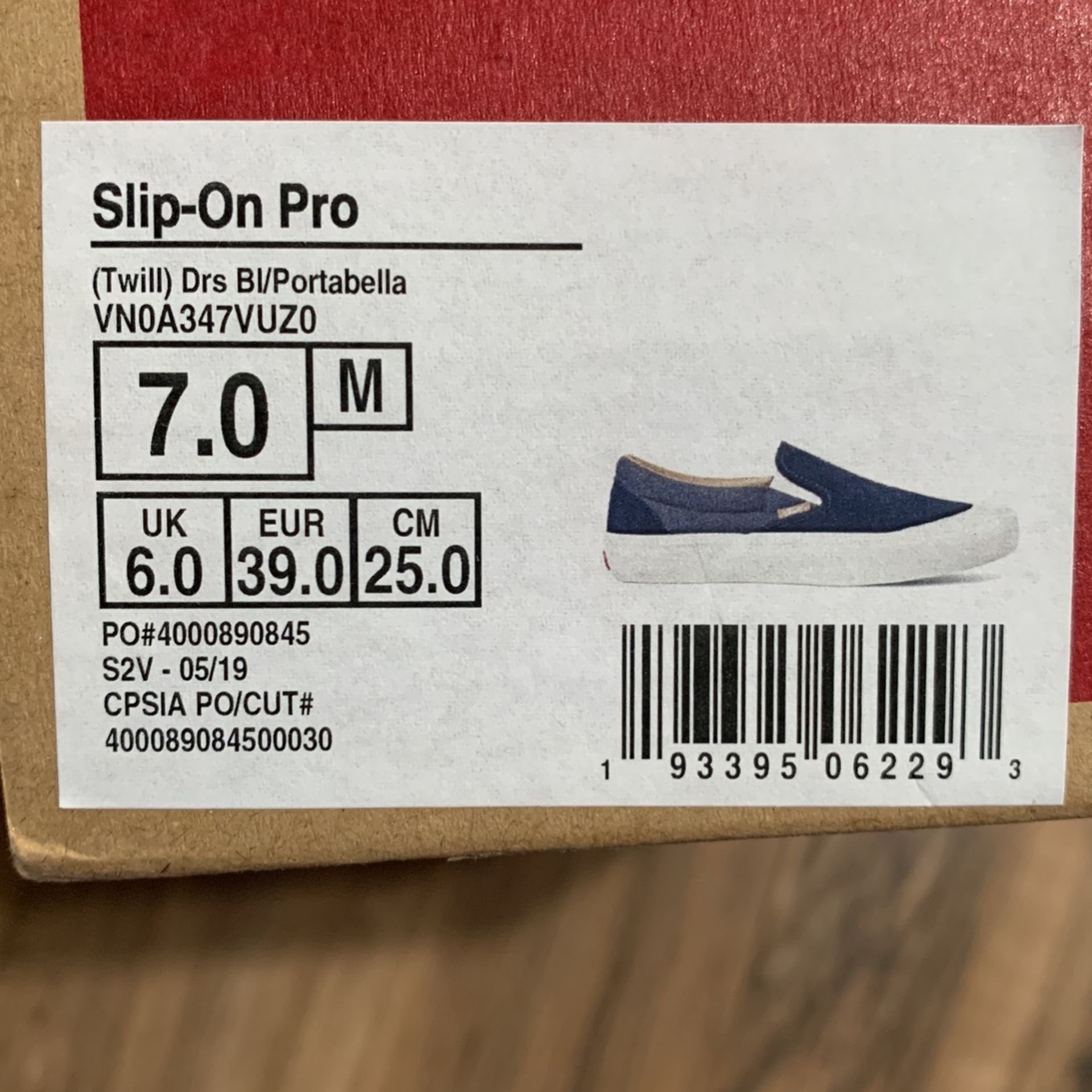 Vans Slip On Pro Brand New Mens Size