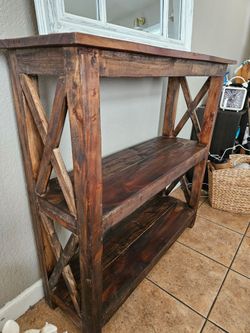 Rustic Wooden Console/ Entry Table