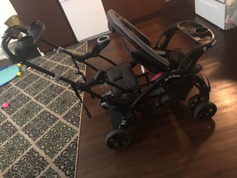 Sit and stand double stroller
