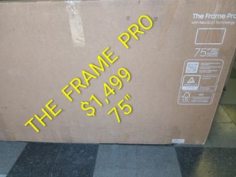 SAMSUNG 75''INCH QLED 4K THE FRAME TV PRO.