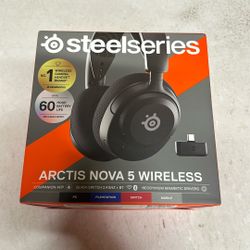 Steelseries Arctis Nova 5 Wireless gaming, headphones, new factory sealed