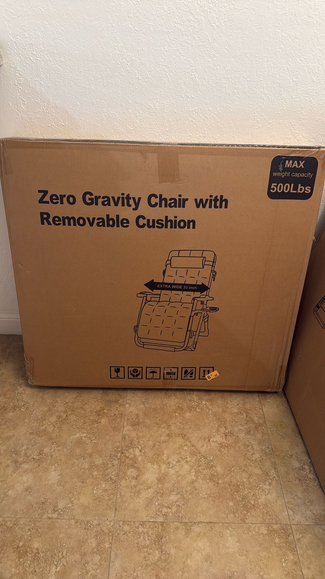 Zero Gravity Chair With Removable Cushion 