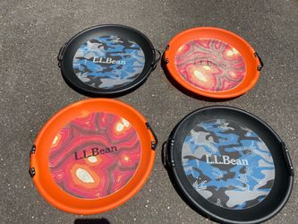 LL Bean sledding discs