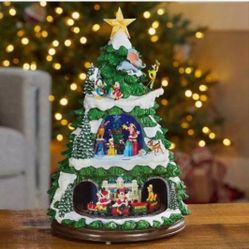 Disney Animated Musical Holiday Tree New In Box!