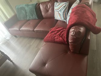 Couch Leather L Shape