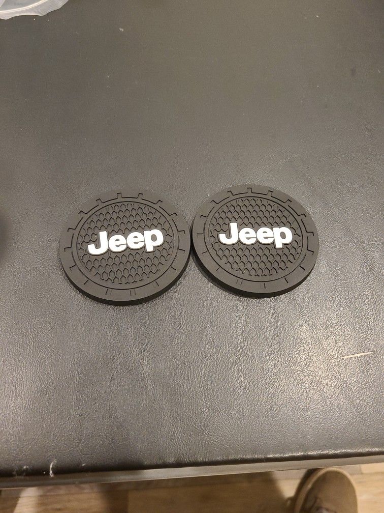 pair of cup holder inserts For Jeep