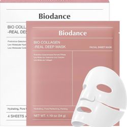 Biodance Bio-Collagen Real Deep Mask 4 Pack | Korean Overnight Hydrogel Face Mask