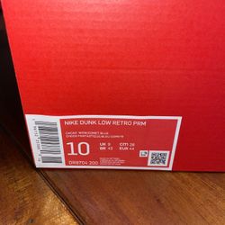 Nike Dunk Low Mars Stone Size 10