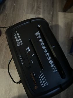 Bonsaii 12-Sheet Paper Shredder for Home Office Use, 10-Minute Cross Cut Shredder with 5.5 Gallons Bin, P-4 High Security Heavy Duty Office Shredder S