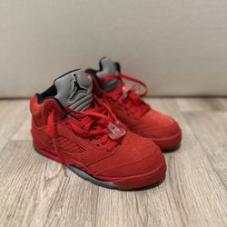 Jordan 5 Retro Red Suede Size 5