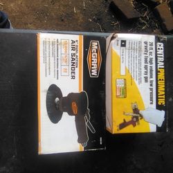 6 Inch DA Sander and Spray Gun