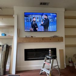Floating Shelving , Custome Tv Chimenea Box 