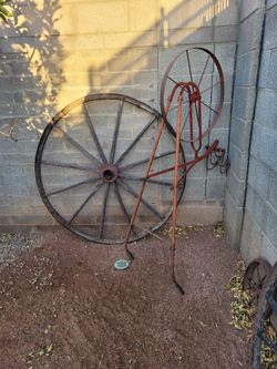 Antique wheels and other stuff.
