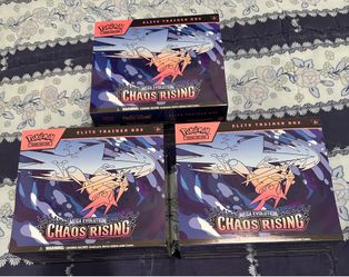 Chaos Rising ETB sealed x3, Pick Up, Cash, Located Coppell Tx