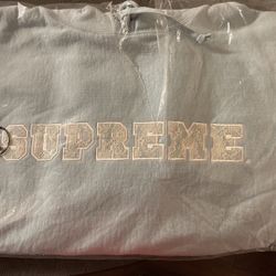 Supreme Lace Hooded Sweatshirt Light Blue