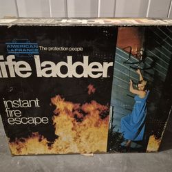 Vintage!  American Lafrance Life Ladder!  Instant Fire Escape!  Open Box, Never Been Used!