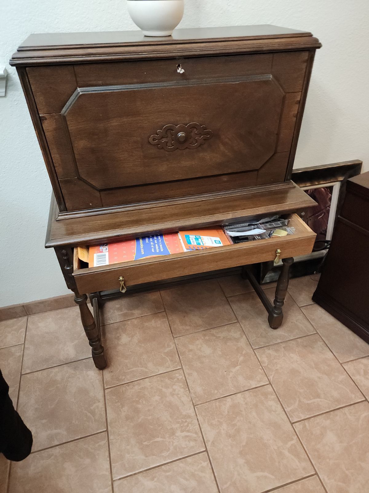 Solid Wood Antique Desk 