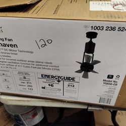 Home Decorators Windhaven 20" Outdoor Ceiling Fan In Espresso Bronze