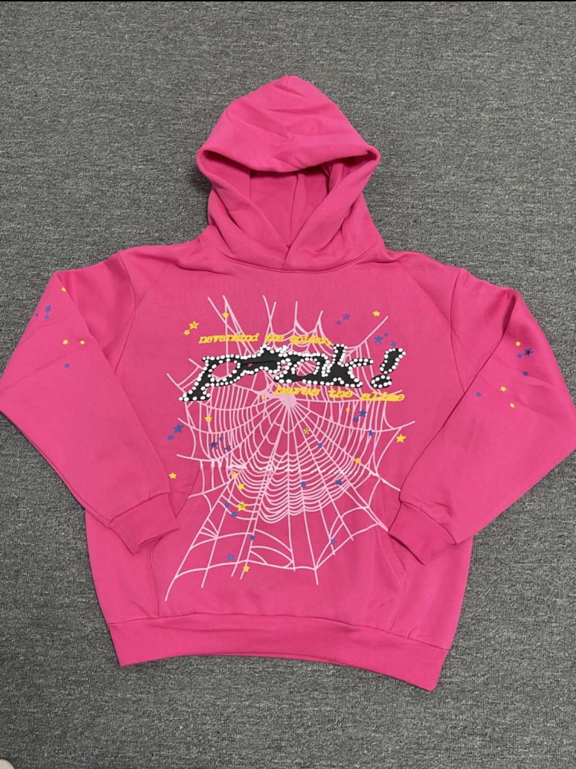 Spider hoodie Pink