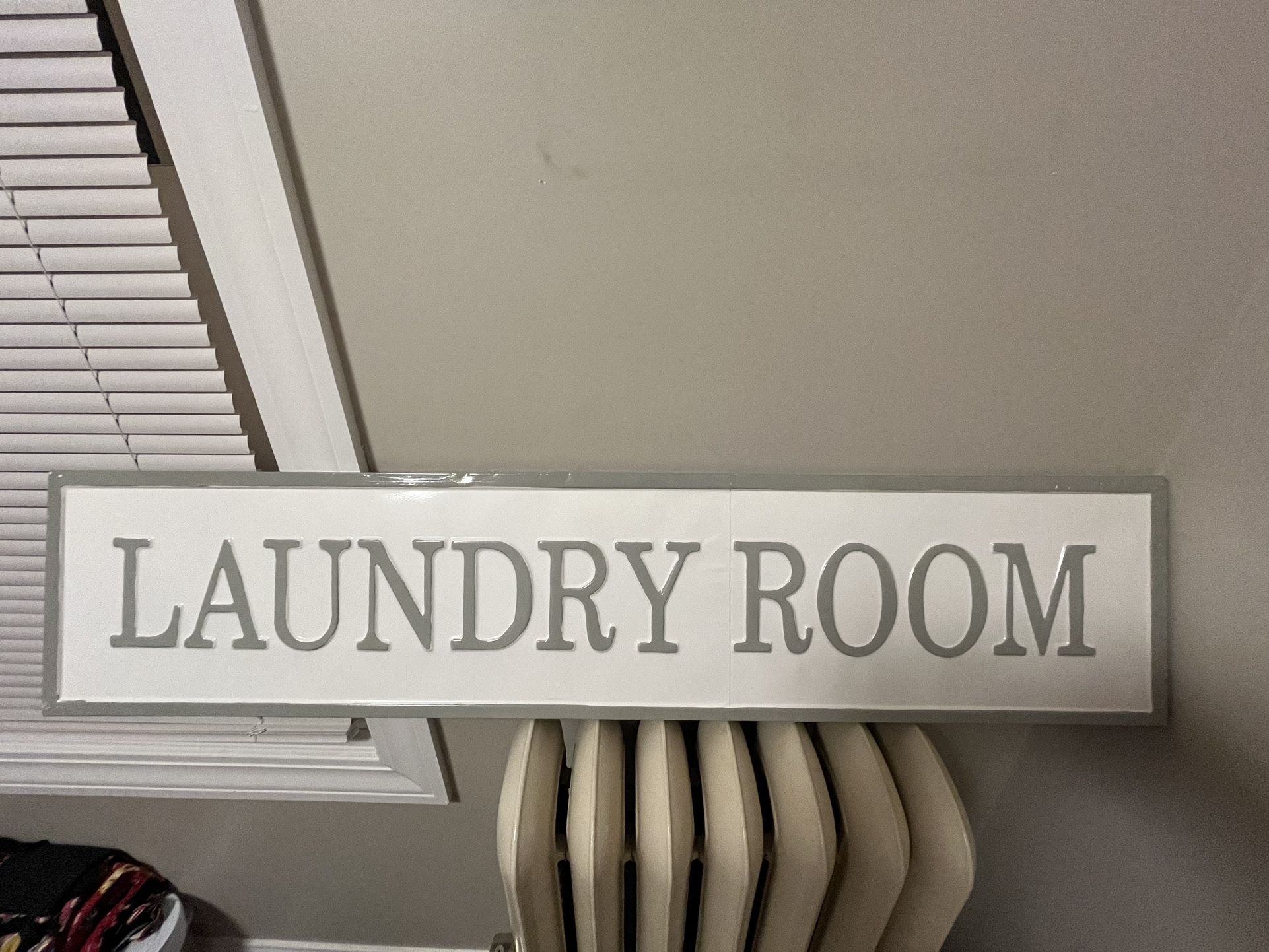 Metal Laundry Room Sign