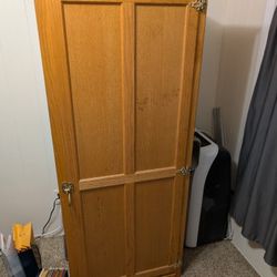  White Clad Simmons Hardware computer armoire desk