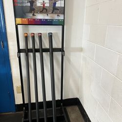 Spri Weighted Bars (9, 12, 15, 24 lbs) & Rack