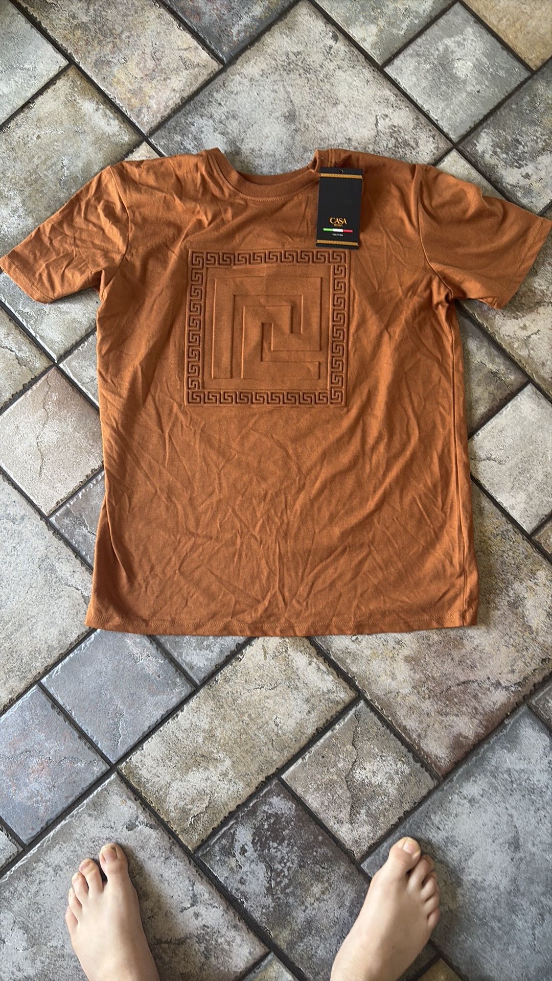 Casa Moda Small Orange Cream TShirt