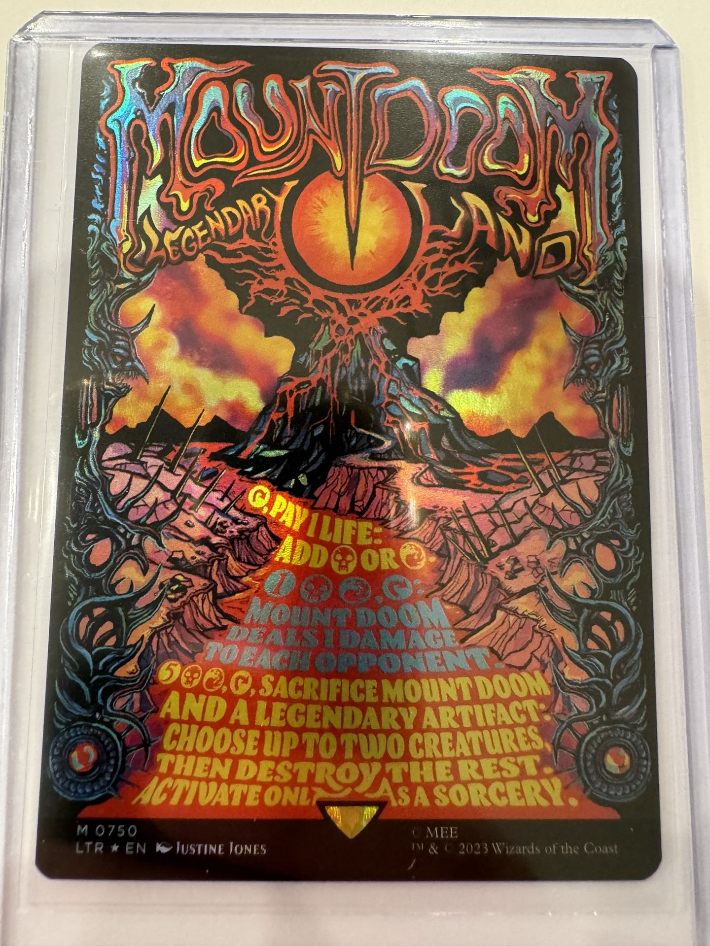 Mount Doom (Borderless Poster) ( Foil) MTG