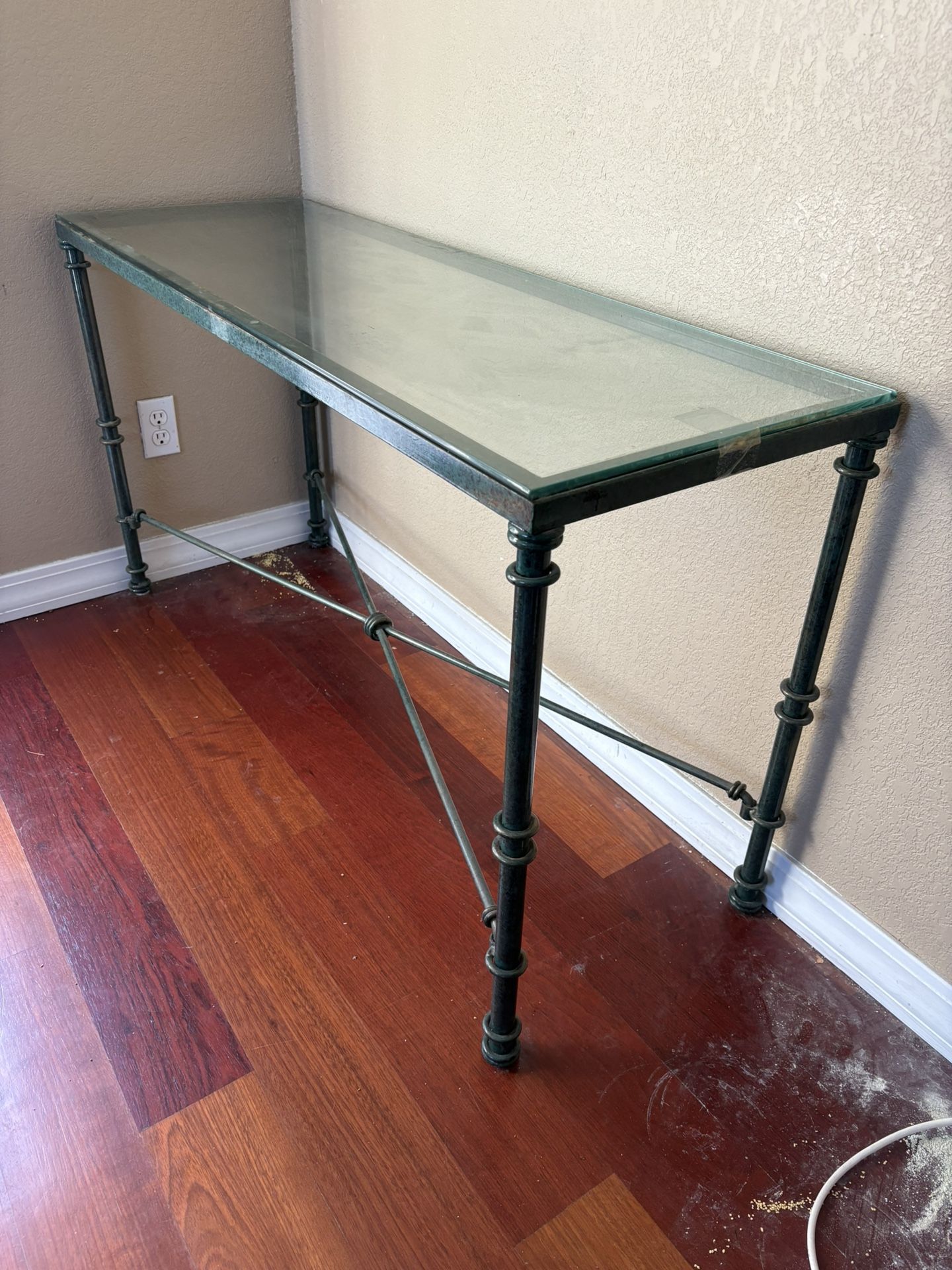 Glass Top Table $40