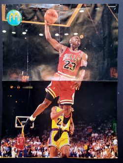 MICHAEL JORDAN 90'S POSTER MCWORLD RARE HARD TO FIND $100
