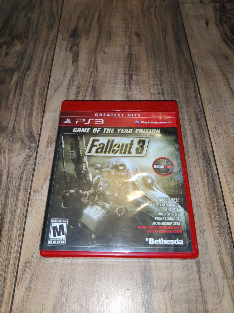 Fallout 3 -- Game of the Year Edition (Sony PlayStation 3, 2009) PS3