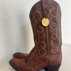 Tony Lama Teju Lizard Western Cowboy Boots Style 802 Men’s Size 9 