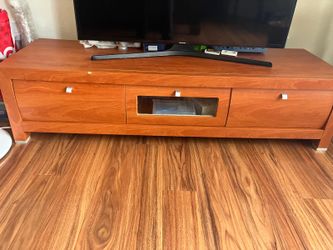 Wood TV Stand with Drawers