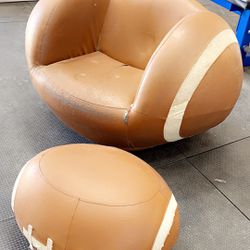 FOOTBALL CHAIR AND STOOL